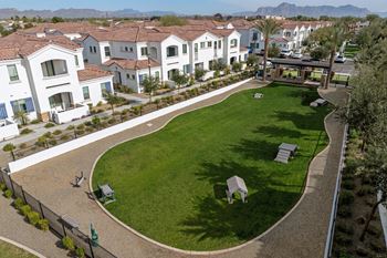 Pet park with wash station